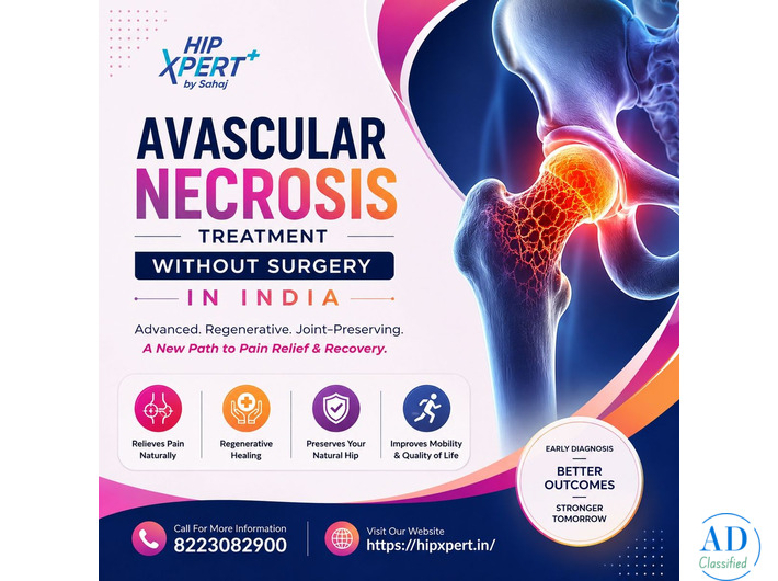 Avascular Necrosis Treatment Without Surgery in India - Hip Xpert