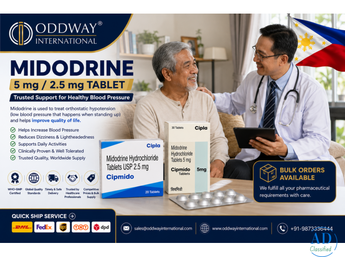 Midodrine Cost for Hospital Procurement in Philippines - Oddway