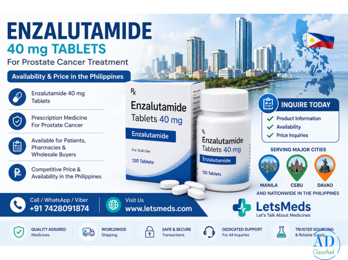Generic Enzalutamide Tablets Price and Availability In Manila, Cebu And Davao