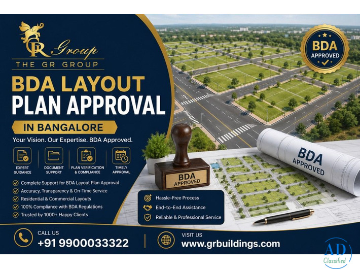 BDA layout plan approval in Bangalore
