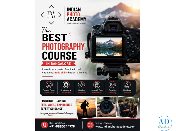 best photography course in Bangalore