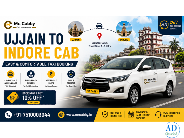 Ujjain to Indore Cab – Quick Booking