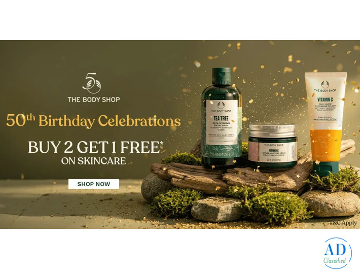 The Body Shop Offers: Buy 2 Get 1 Free Skincare Bonanza!