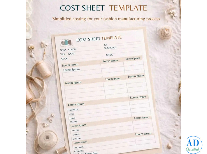 Production Cost Sheet Template for Fashion Brands | ODD Factory