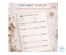 Production Cost Sheet Template for Fashion Brands | ODD Factory
