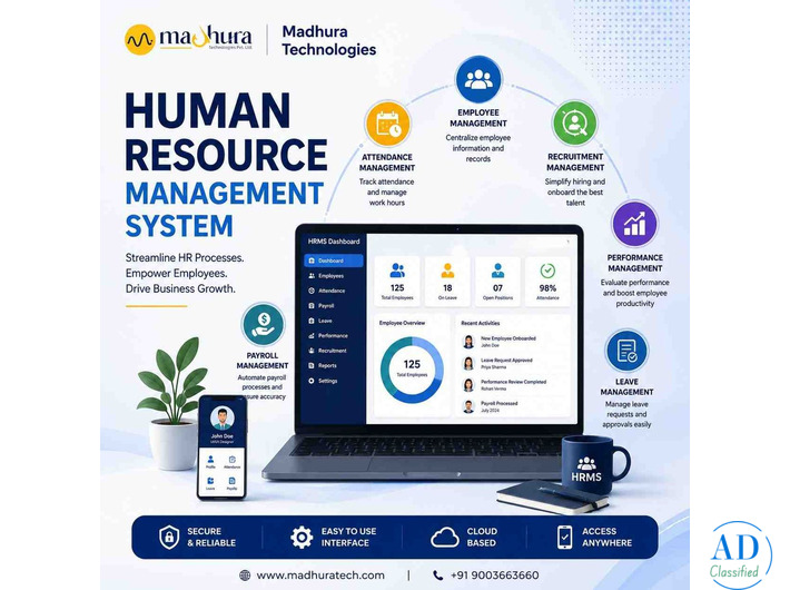 User-Friendly Human Resource Management System in Coimbatore | Madhura Technologies