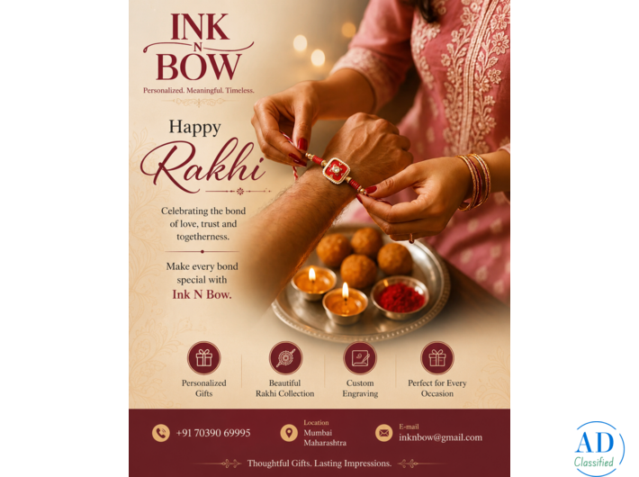 Classic Charm Rakhi Online Shopping Made Simple - Ink N Bow