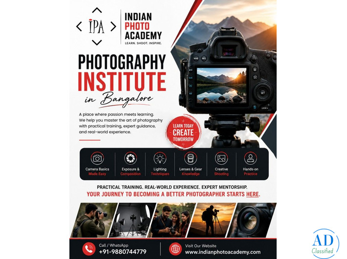photography institute in Bangalore