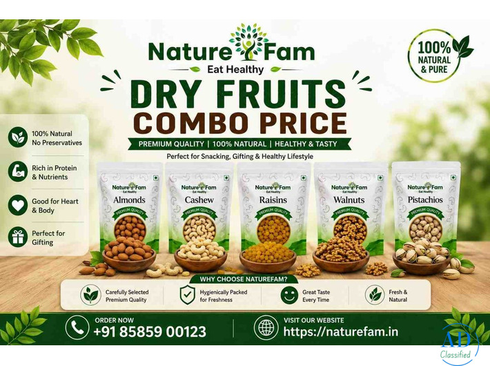 Dry Fruits Combo Price – Premium Quality | Naturefam Online Shop