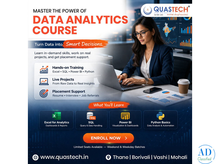 data analytics course in tricity with practical training