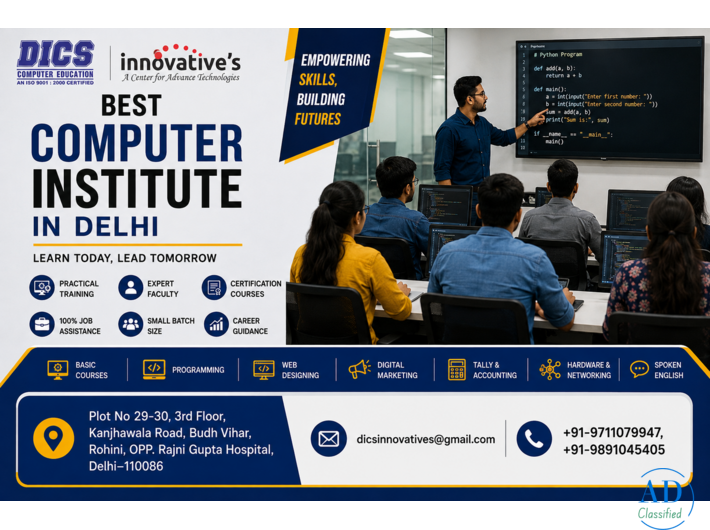 Best Python Institute in Laxmi Nagar | DICS