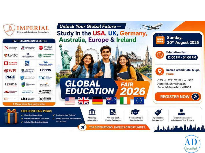 India’s Biggest Global Education Fair Returns –Pune  !