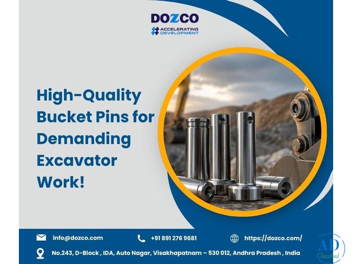 Strong Bucket Pins for Reliable Excavator Attachments