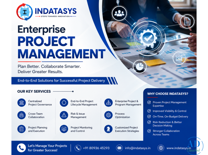 Enterprise Project Management Services – INDATASYS