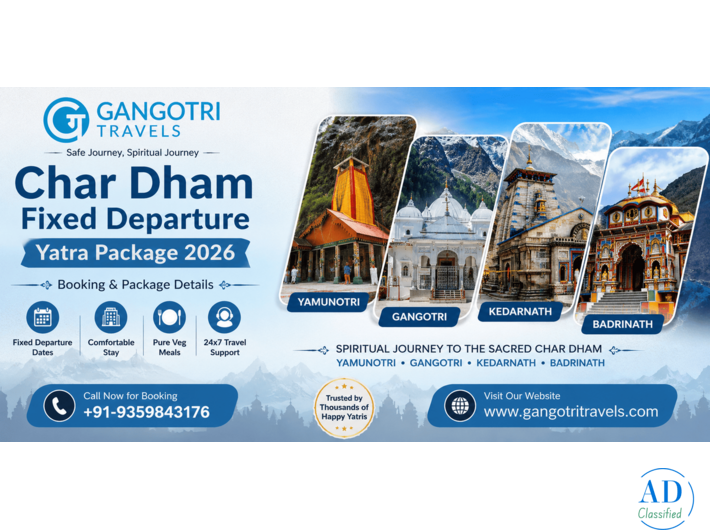 Book Char Dham Fixed Departure Yatra Package