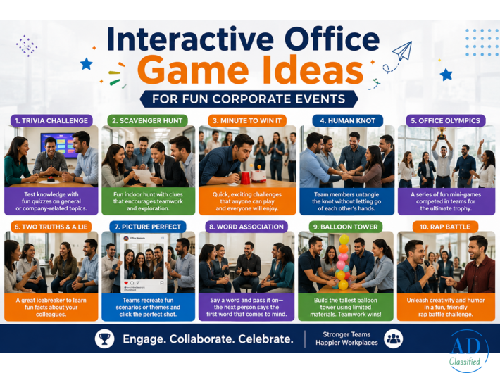 Interactive Office Game Ideas for Fun Corporate Events