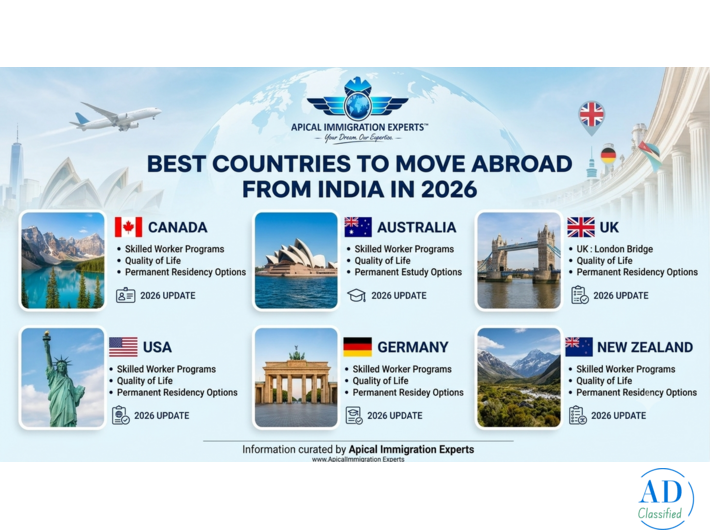 Best Countries to Move Abroad from India