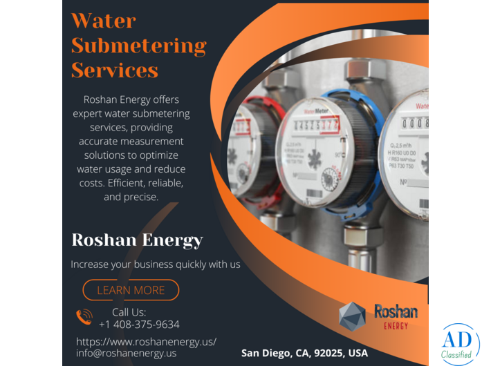 Water Submetering Services California - Roshan Energy