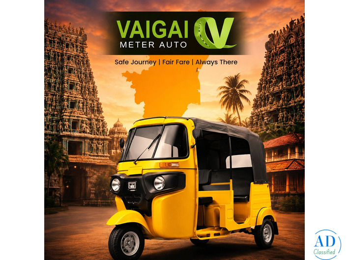 Online Booking for Meter Auto in Madurai | Vaigai Meter Auto