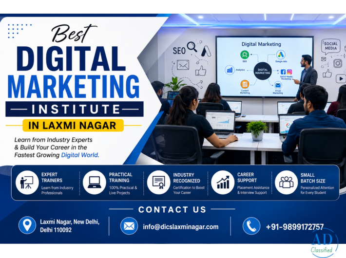 Best Digital Marketing Institute in Laxmi Nagar | DICS
