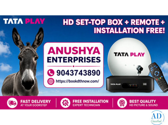 Tata Play New Connection in Thanjavur | Book Tata Play DTH