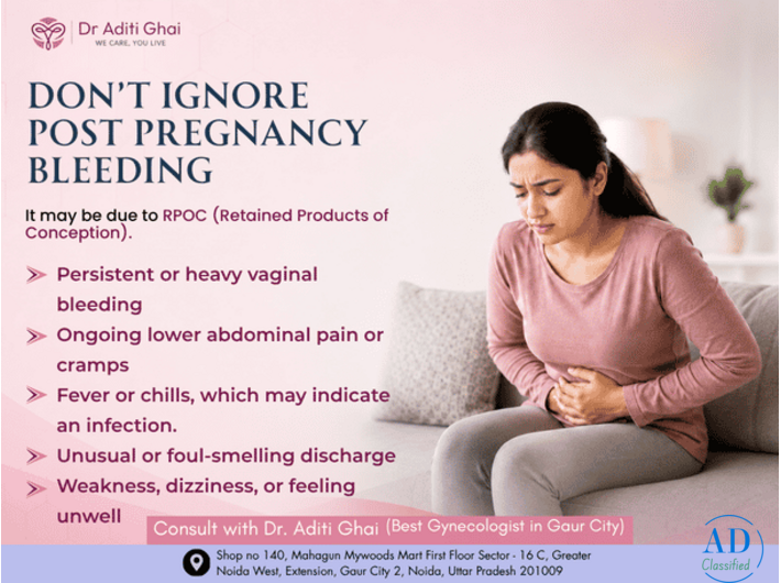 Best Gynecologist in Gaur City 2 | Post-Pregnancy Bleeding