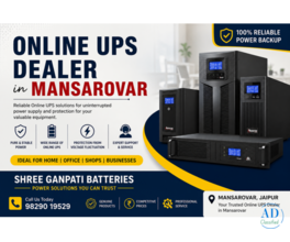 Shree Ganpati Batteries-Online Ups Dealer in Mansarovar