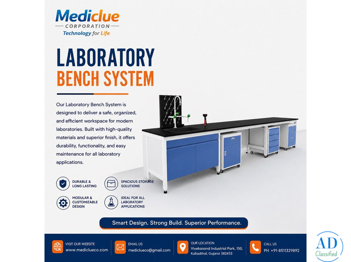 Laboratory Bench System Manufacturer & Supplier in India