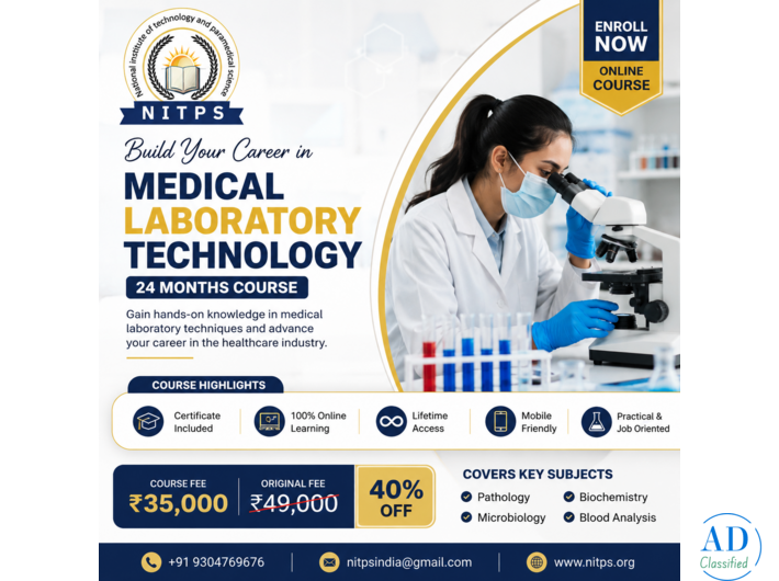 Medical Laboratory Technology – 24 Months