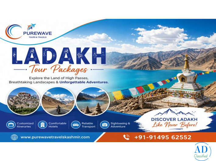 Book Ladakh Tours Packages for Couples at Purewave Tours &Travels