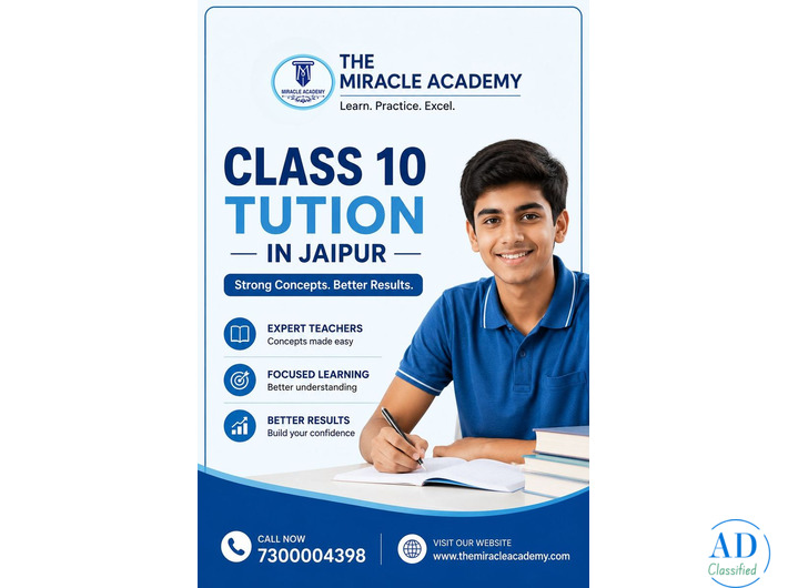 Class 10 Tuition in Jaipur – Strong Concepts, Better Results