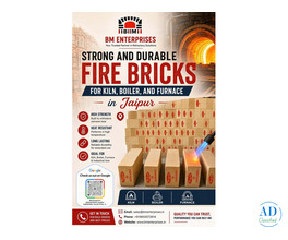 Strong and durable fire bricks for kiln, boiler, and furnace in Jaipur