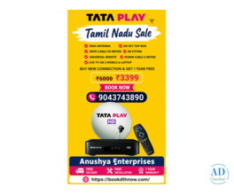 Tata Play New Connection in Pudukottai | Fast & Reliable DTH Service