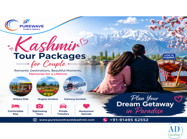 Kashmir Tour Packages for Couples - Honeymoon & Luxury Trips