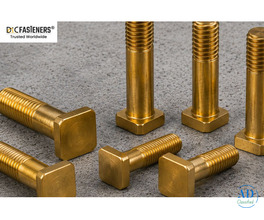 Brass Square Bolts Manufacturer & Exporter | DIC Fasteners
