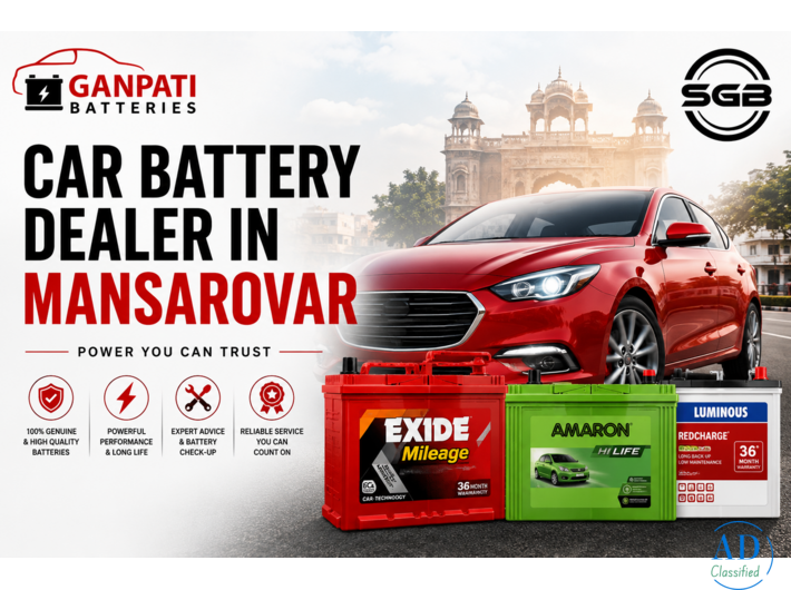 Shree Ganpati Batteries - Car Battery Dealer in Mansarovar