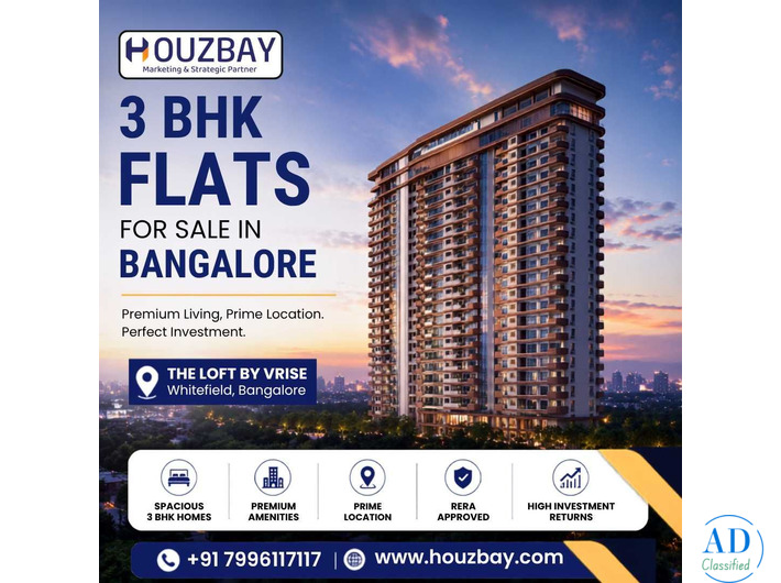 3 BHK Flats for Sale in Bangalore | Houzbay Real Estate Consulting