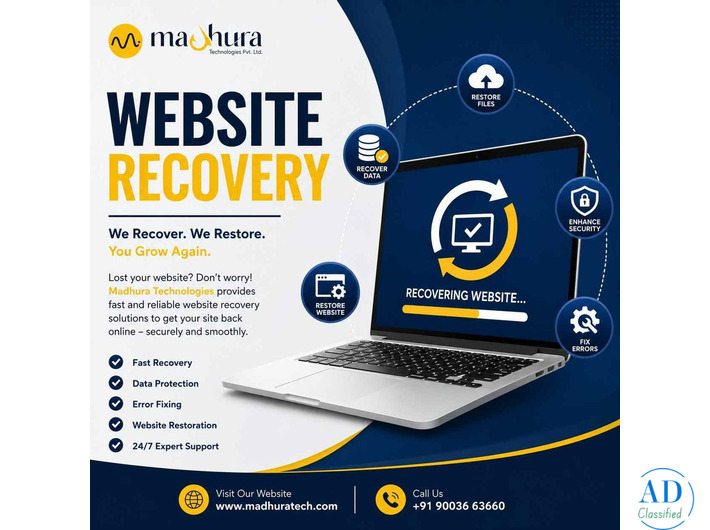 Complete Website Recovery Services in Coimbatore | Madhura Technologies