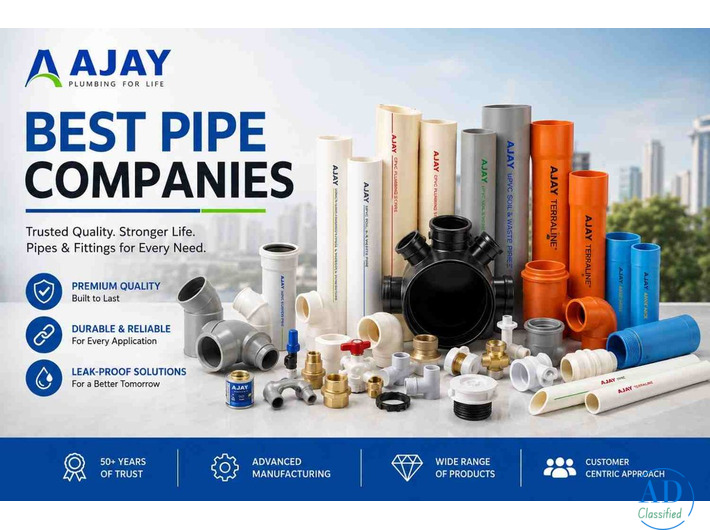 Best Pipe Companies – Ajay Pipes