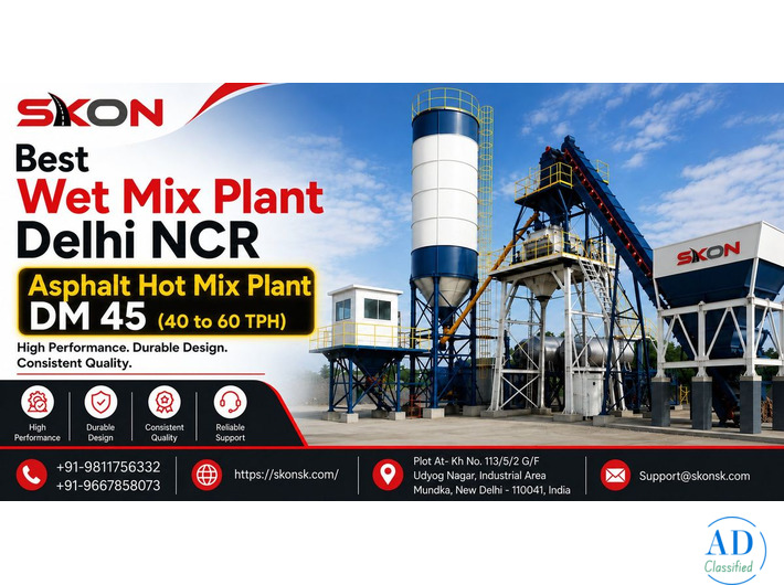 Asphalt Hot Mix Plant DM 45 (40 to 60 TPH)
