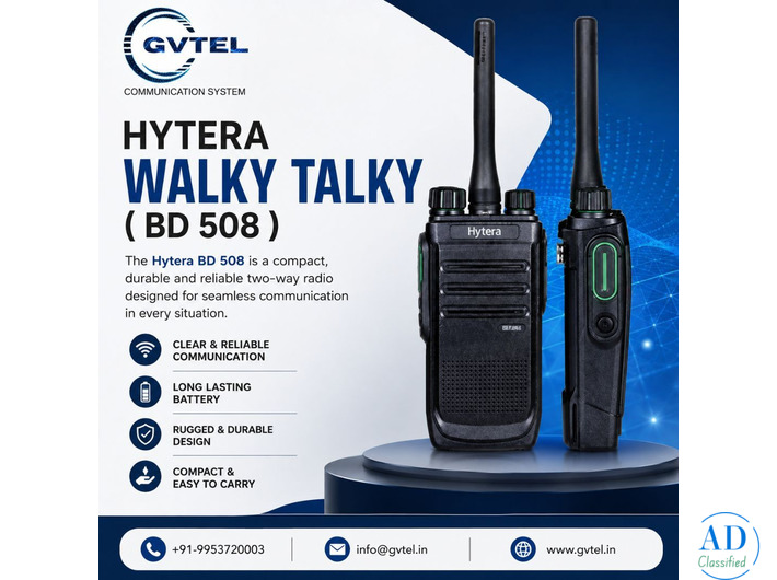 Hytera BD 508 Walkie Talkie | Authorized Dealer - GV TEL