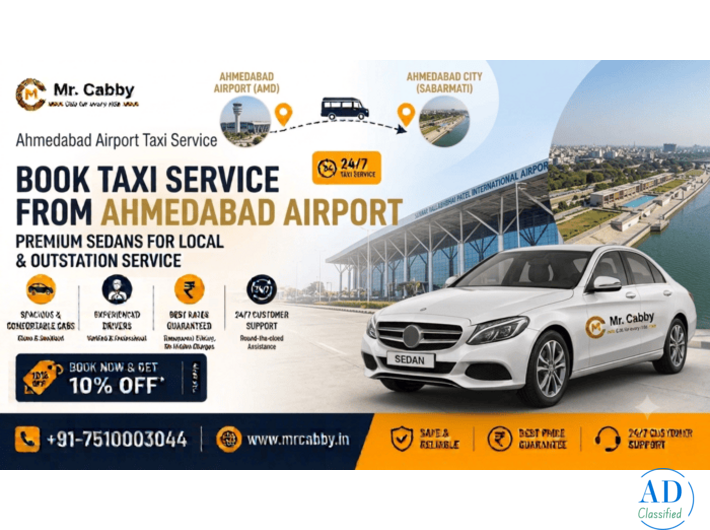 Ahmedabad Airport Taxi for Airport Pickup and Drop Services