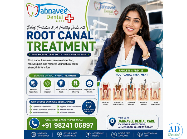 Best Root Canal Treatment in Ahmadabad – Painless and Expert Care