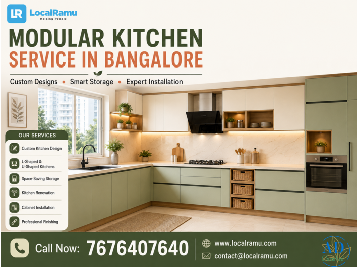Expert Modular Kitchen Service in Bangalore with LocalRamu