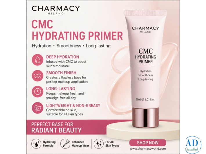 CMC Hydrating Primer | Hydrating Makeup Primer for Dewy Skin