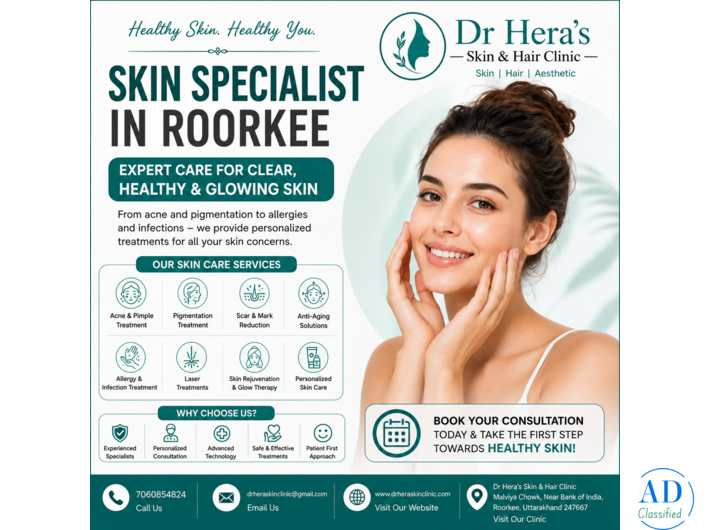 Trusted Skin Specialist In Roorkee For Healthy Skin