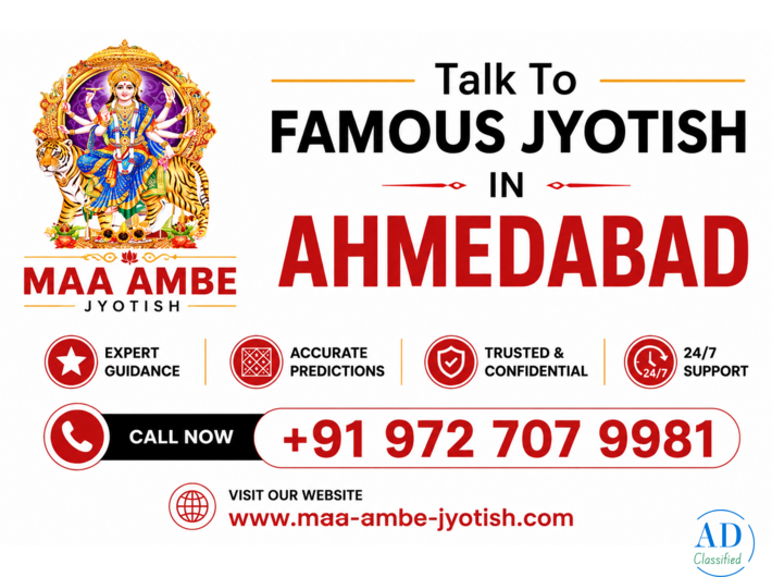 Talk To Famous Jyotish in Ahmedabad - Maa Ambe Jyotish