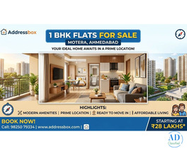 1 BHK Flats for Sale in Motera, Ahmedabad | Addressbox