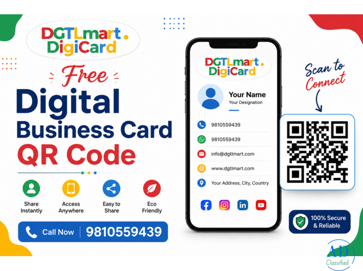Free Digital Business Card QR Code | DGTLmart Digcard