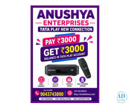 Tata Play New Connection in Manjakuppam | Cuddalore |